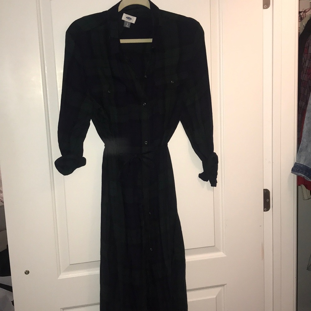 Old navy button down tie dress